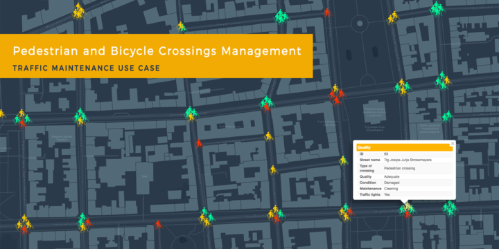 Traffic Maintenance Using GIS Cloud: Pedestrian and Bicycle Crossings Management (Use Case)
